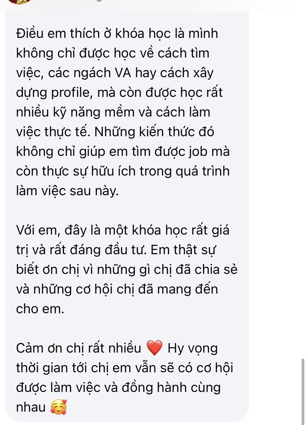 Feedback học viên VAF 5