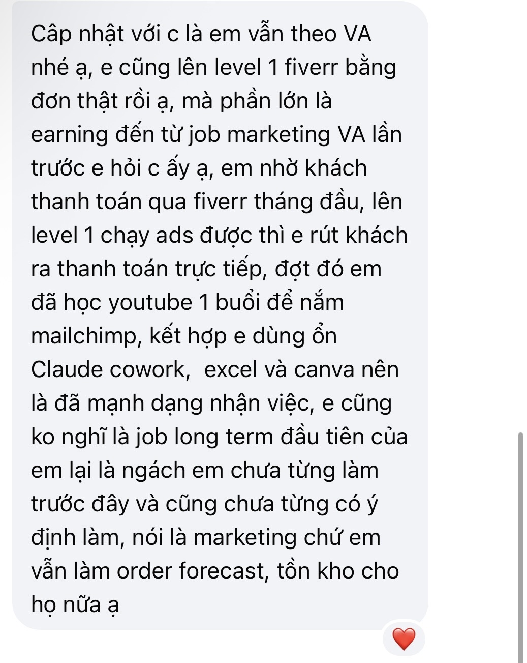 Feedback học viên VAF 9