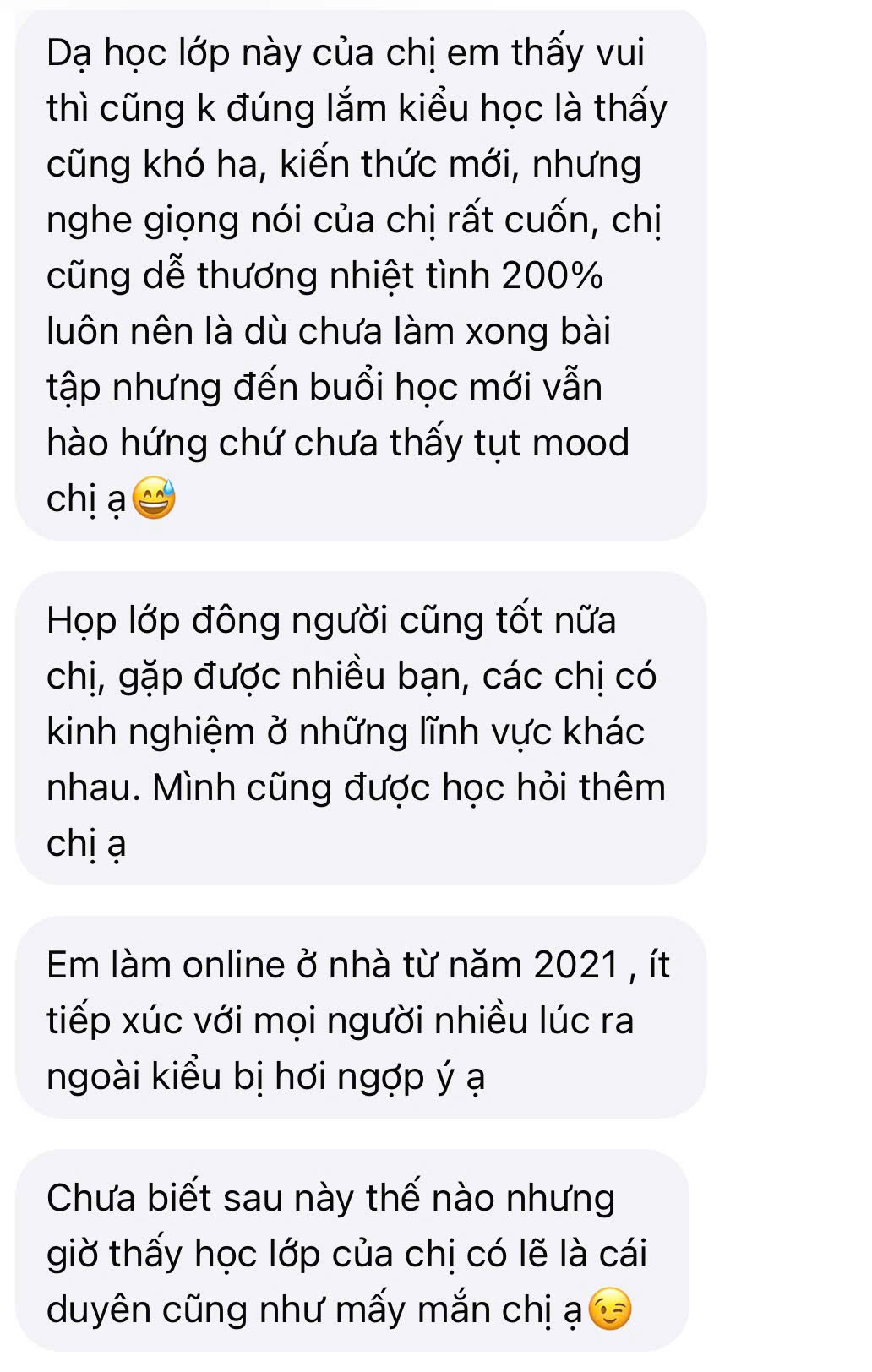 Feedback học viên 2